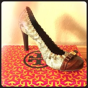 Tory Burch Snakeskin Heels